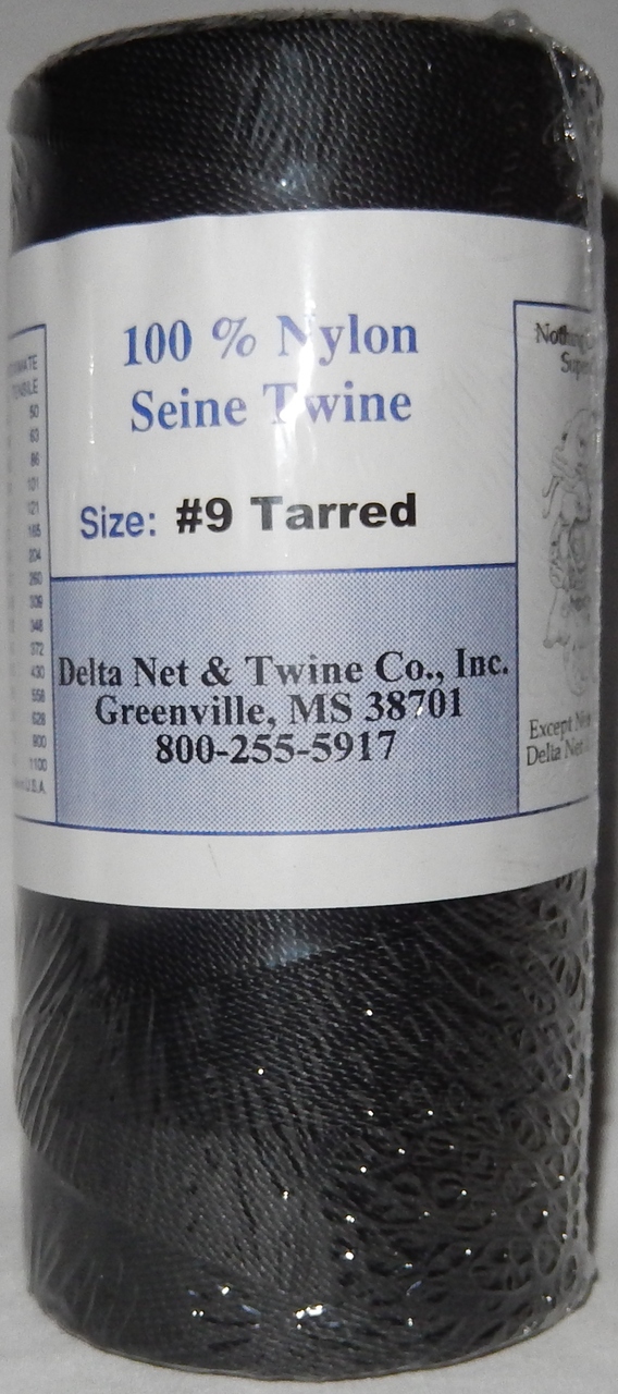 Tarred Twisted Nylon Twine; Size 9; 1944ft/lb; 86#