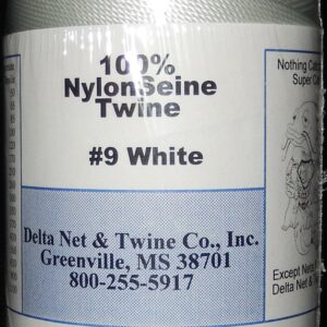 White Twisted Nylon Twine; Size 9; approx. 2160 ft/lb