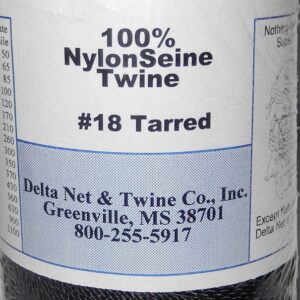 Tarred Twisted Nylon Twine; Size 18; 1018ft/lb; 165#
