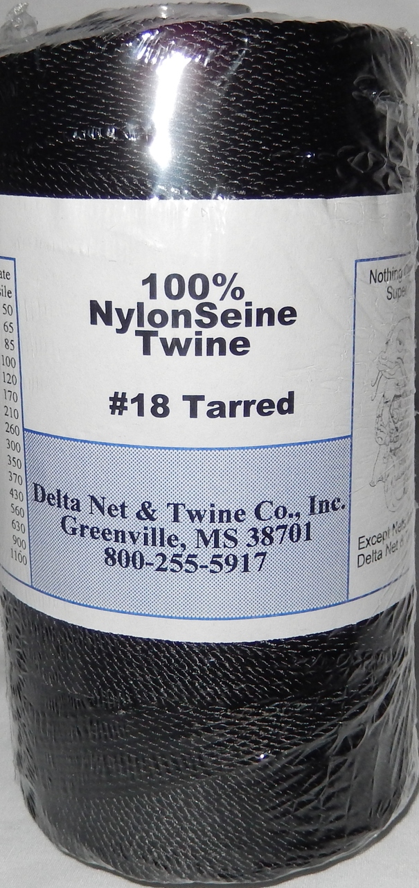 Tarred Twisted Nylon Twine; Size 18; 1018ft/lb; 165#