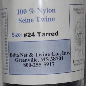 Tarred Twisted Nylon Twine; Size 24; 628ft/lb; 269#
