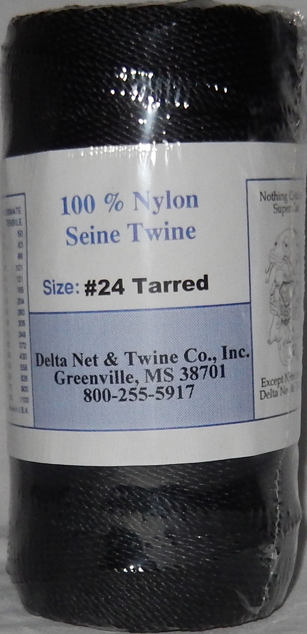 Tarred Twisted Nylon Twine; Size 24; 628ft/lb; 269#