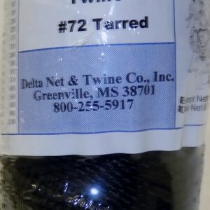 Tarred Twisted Nylon Twine; Size 72; 230ft/lb; 628#