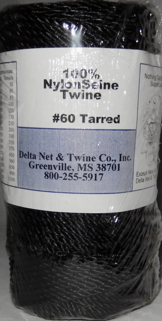 Tarred Twisted Nylon Twine; Size 60; 266ft/lb; 558#