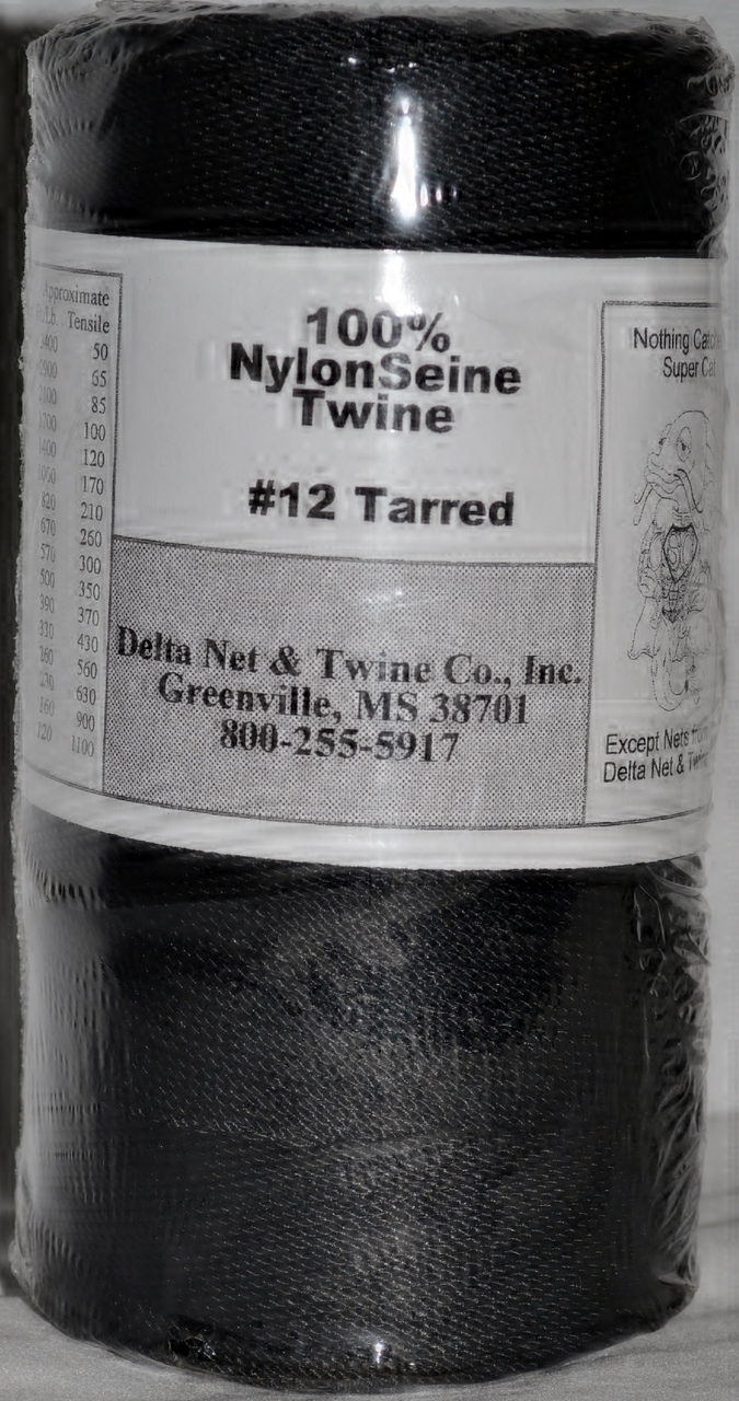 Tarred Twisted Nylon Twine; Size 12; 1689ft/lb; 101#