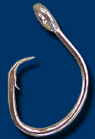 Mustad Curved Point Offset Hooks, 39965DT, 11/0, BX100