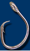 MUSTAD CURVED POINT OFFSET, 39965DT, 16/0, BX25