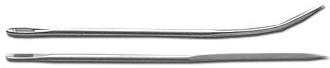 6" Curved Point Steel Net Repair Needle ; sack needle