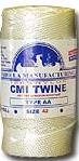 White Twisted Nylon Twine; Size 30; approx. 585ft/lb