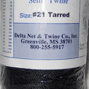 Tarred Twisted Nylon Twine; Size 21; 802ft/lb; 204#