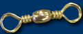 #3 Brass Barrel Swivel, Bag of 100 Swivels